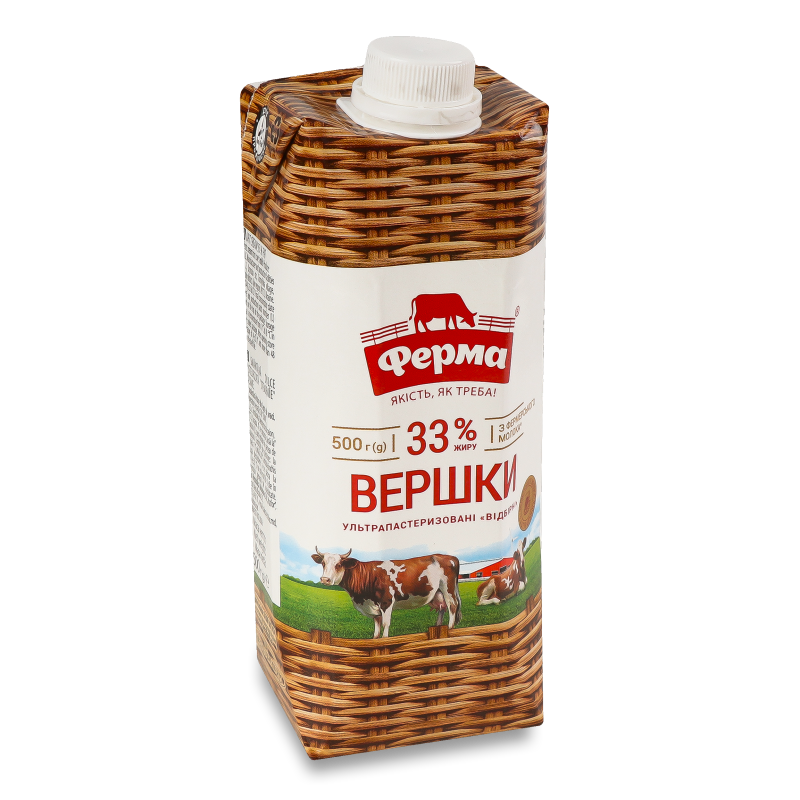 Вершки 33% 500г т/п Ферма