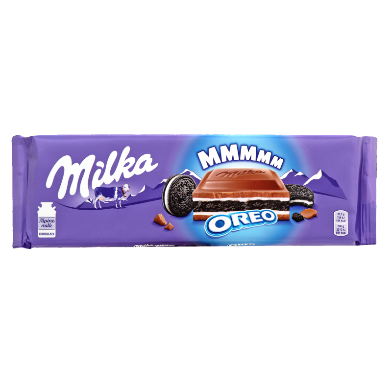 Шоколад stollwerck milka oreo молочный с печеньем 300г (7622210750495)
