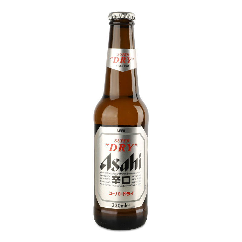 Пиво Super Dry світле 5% 0,33л скло Asahi