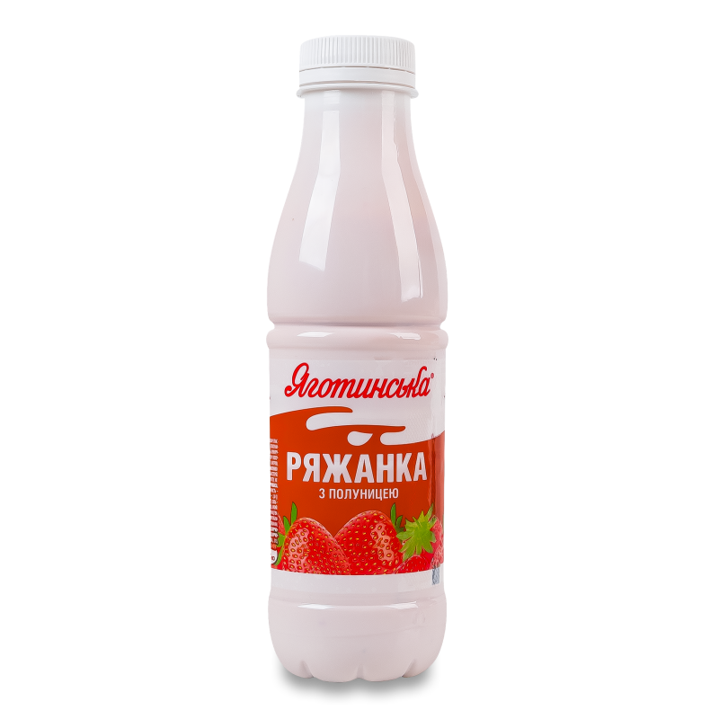 Ряжанка з полуницею 2,9% 450г пет Яготинська