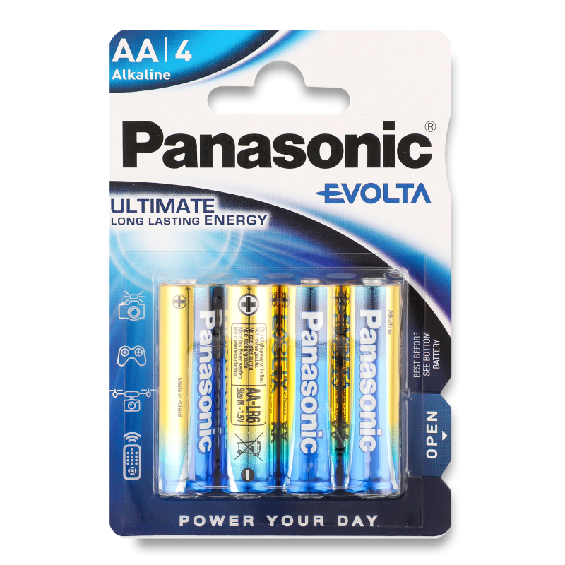 Елемент живлення Evolta АА лужний 4шт блістер Panasonic