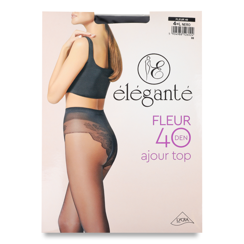 Колготи жіночі Fleur неро 40ден р.4 Elegante
