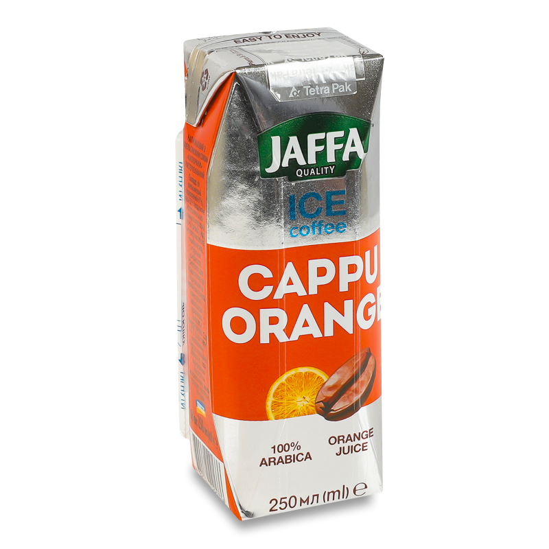 Напій кавовий Ice Coffee Cappu Orange з апельсиновим соком 250мл т/п Jaffa