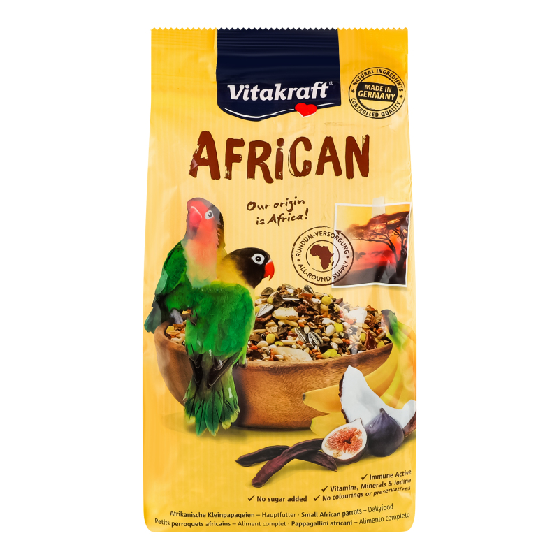 Корм для попугаев неразлучников полнорационный African Vitakraft м/у ...
