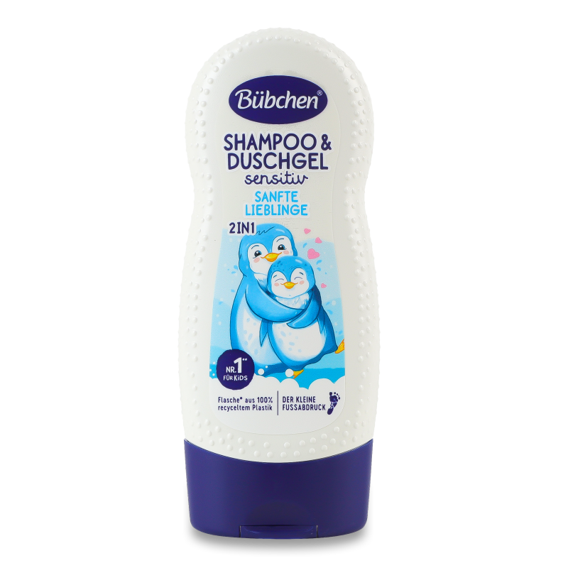 Шампунь та гель д/душу Лагідний та ніжний 230мл Bubchen