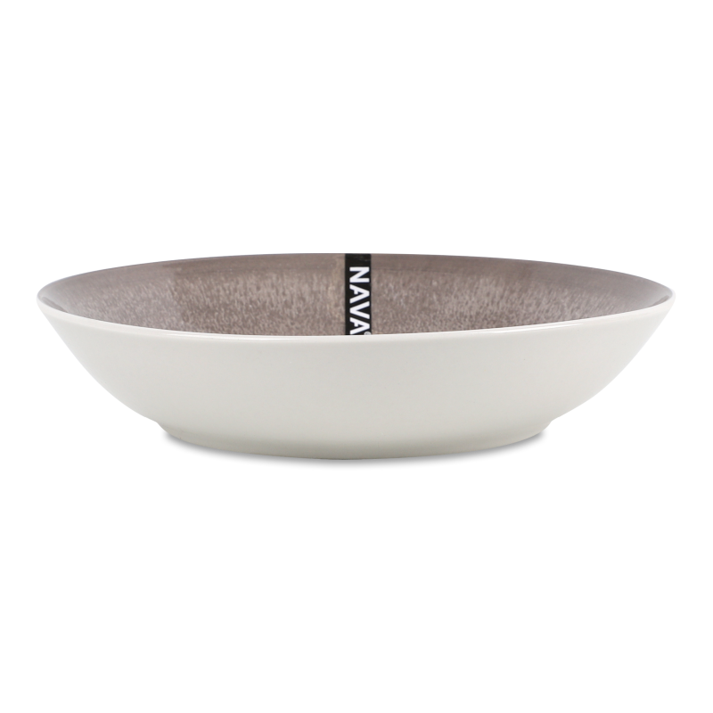 Тарілка супова Alexandra сіра порцеляна 20см Nava