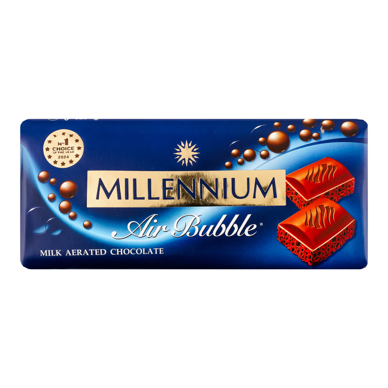 Шоколад молочный пористый Millennium м/у 85г Millennium