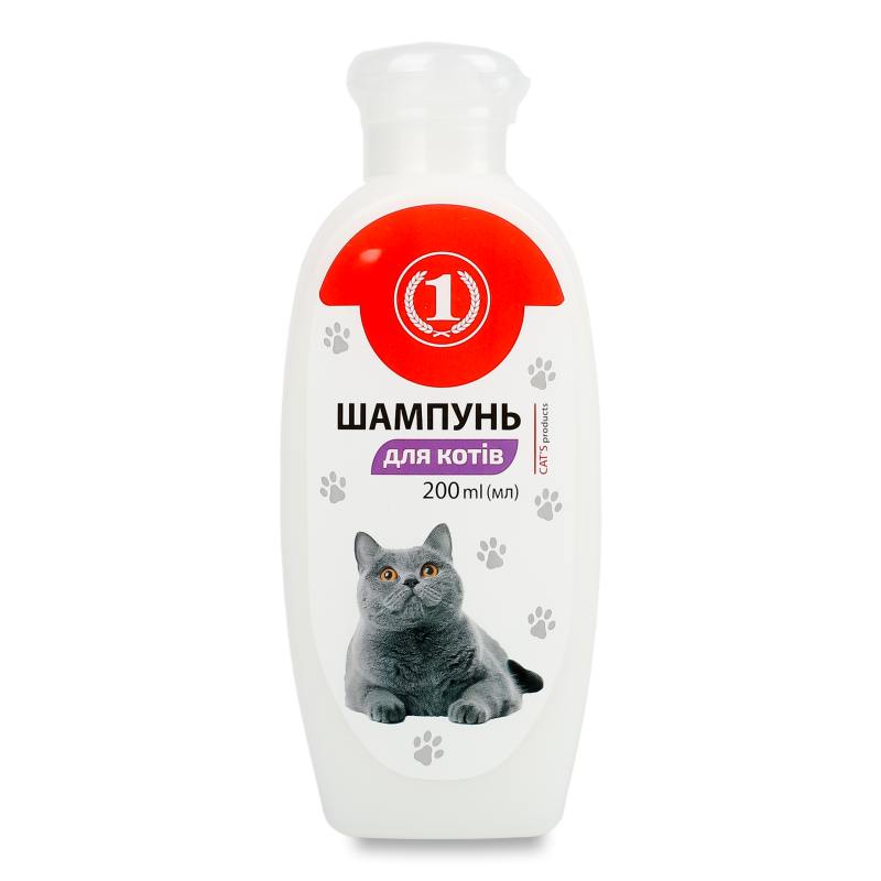 Шампунь д/котів 200мл ТМ “1”