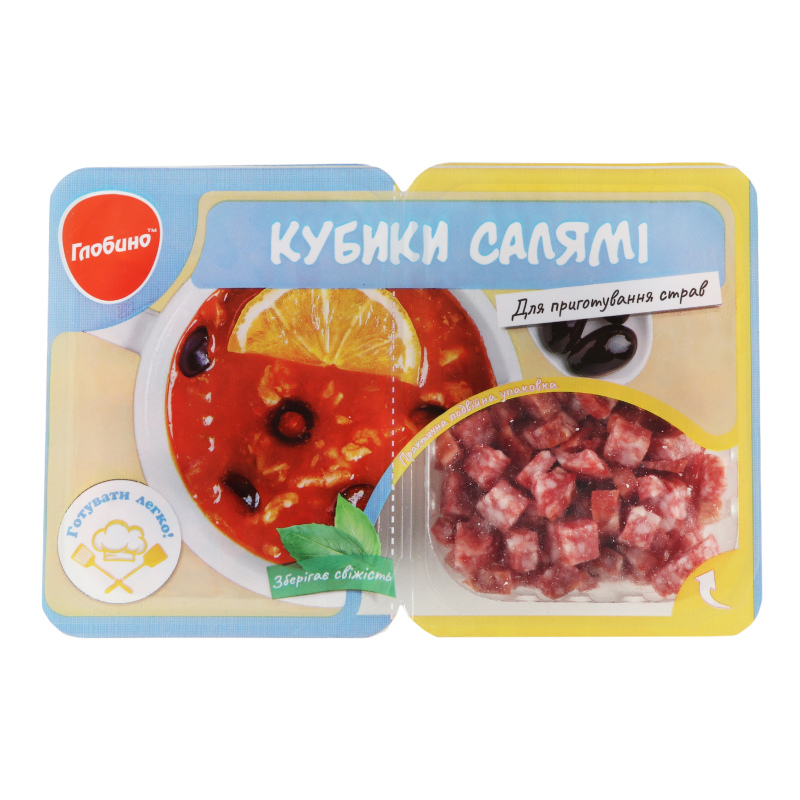 Ковбаса Кубики Салямі Італійська Глобино с/к п/у