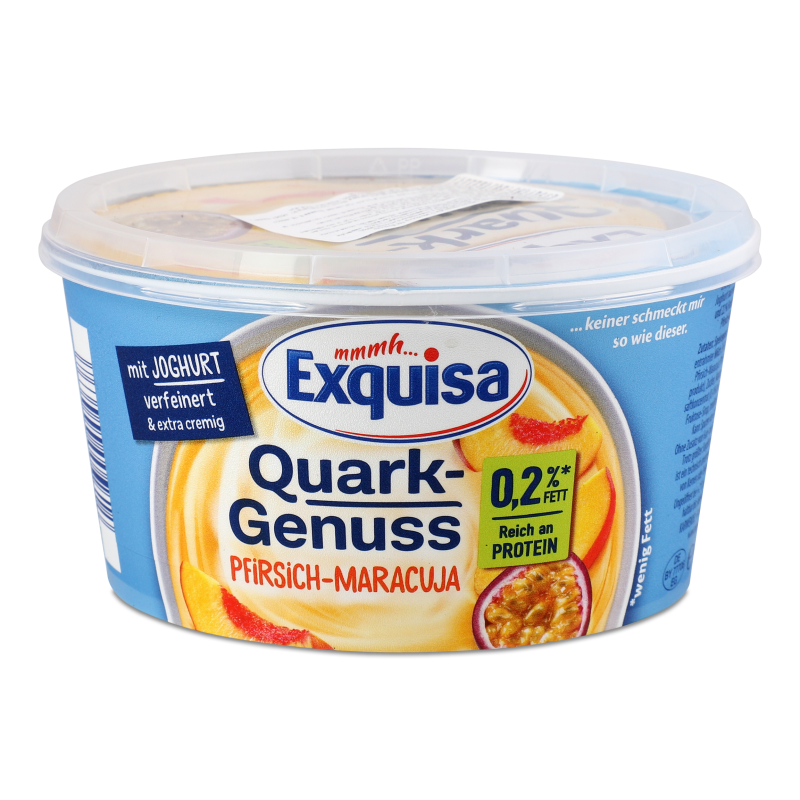 Десерт сирний Персик-маракуйя 0,2% 500г Exquisa