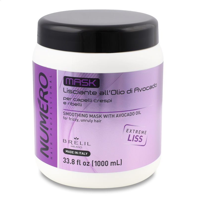 Маска д/волосся розгладжуюча з олією авокадо 1000мл Нумеро