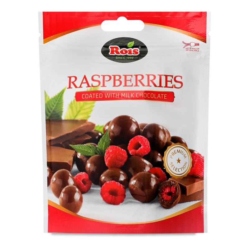 Малина в молочному шоколаді 100г Rois