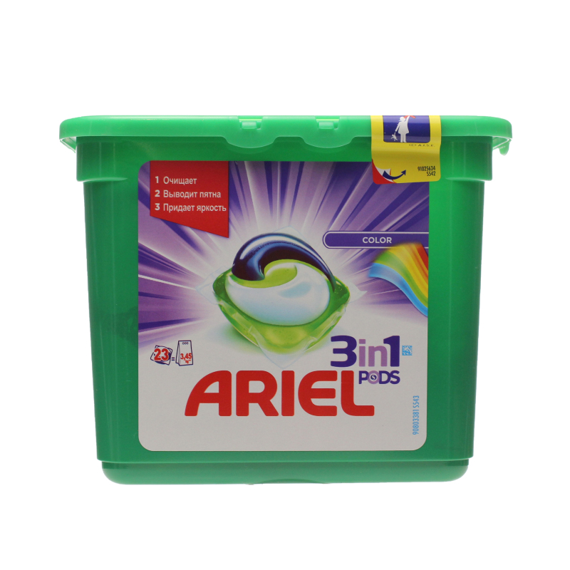 Ariel 3in1 pods col.save cc con 23cap v 0.6624kg l (4084500078703)