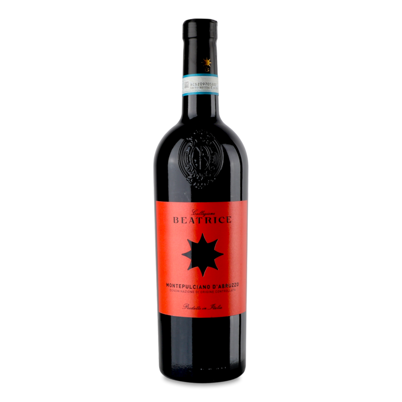 Вино Montepulciano d’Abruzzo червоне сухе 12,5% 0,75л Collezione Beatrice