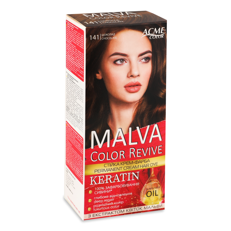 Крем-фарба д/волосся Color Revive 141 шоколад Malva