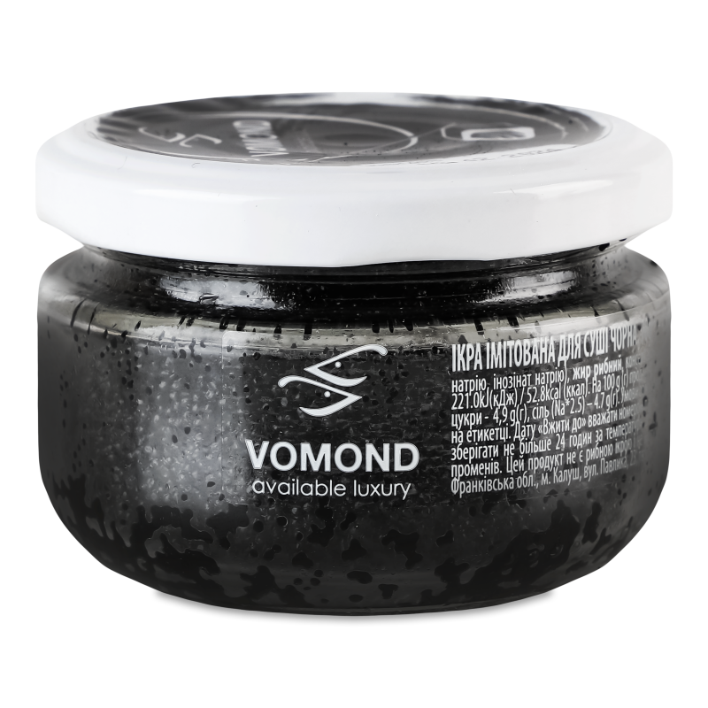 Ікра імітована д/суші чорна 70г твіст/б Vomond