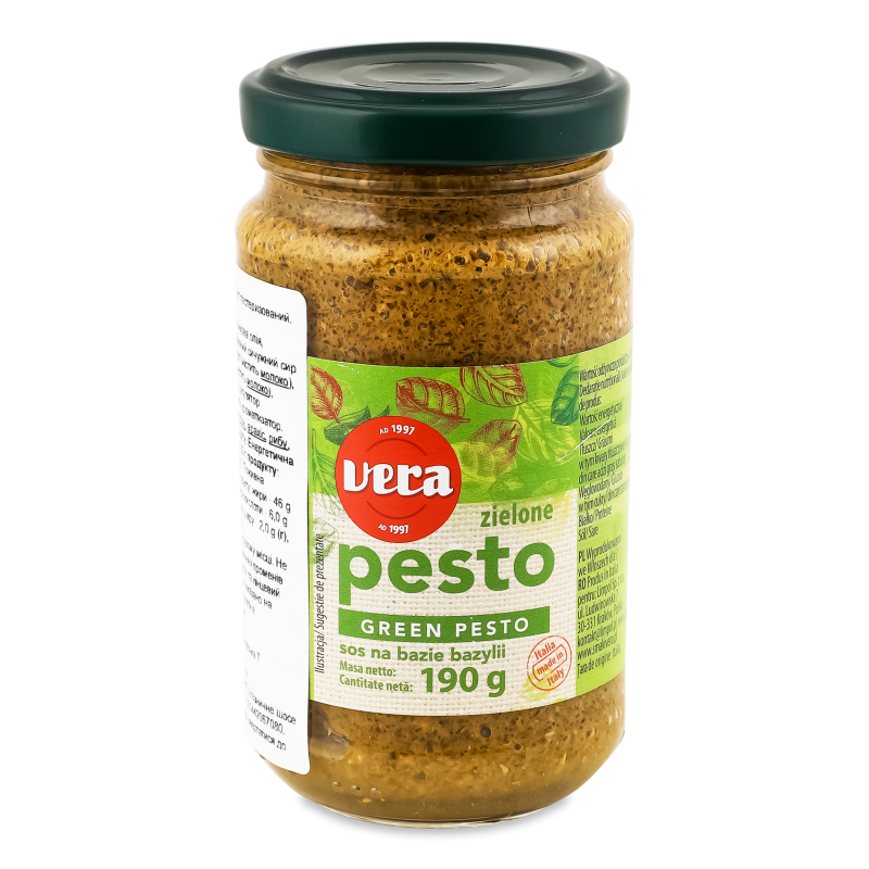 Соус Pesto зелений 190г твіст/б Vera