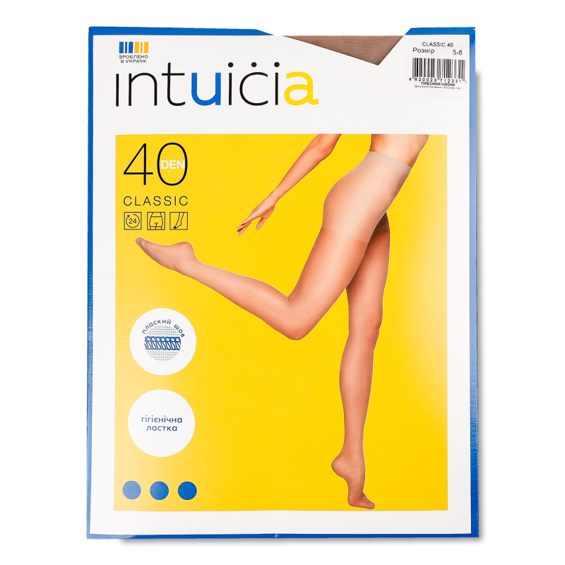 Колготи жіночі класик 40ден 5тілесний Інтуїція