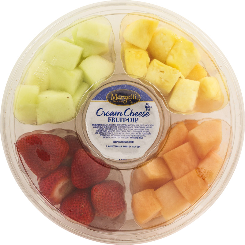 Del Monte Fruit tray small with marzetti Cream Cheese Fruit dip (717524773395)