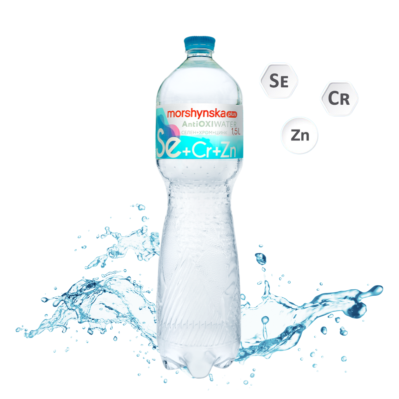 Напій безалкогольний негазований Селен+Хром+Цинк AntiOxiwater Моршинська Плюс п/пл 1.5л