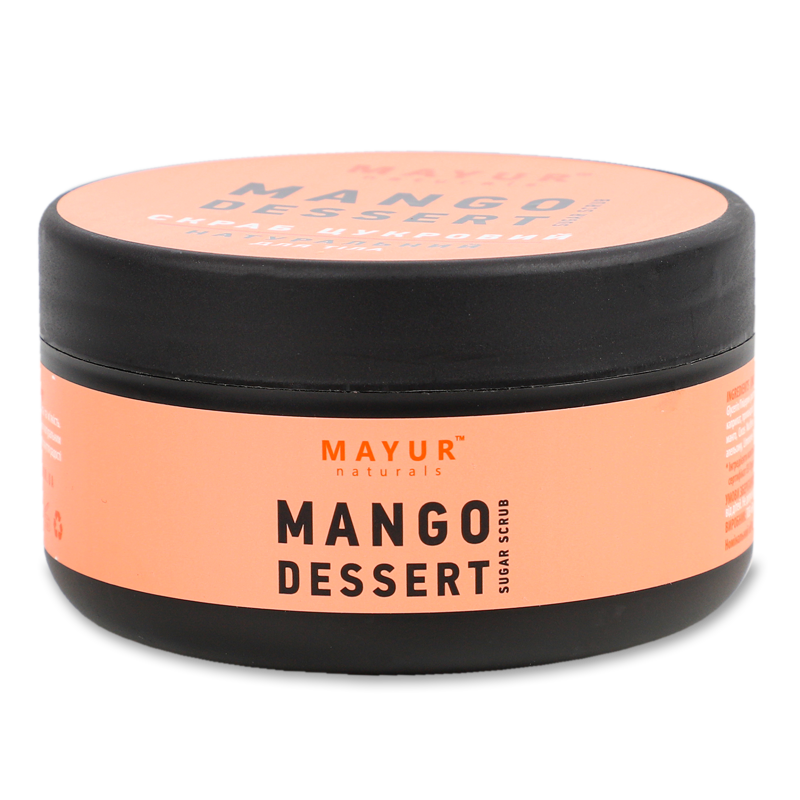 Скраб д/тіла цукровий Манговий десерт натуральний 250мл Маюр