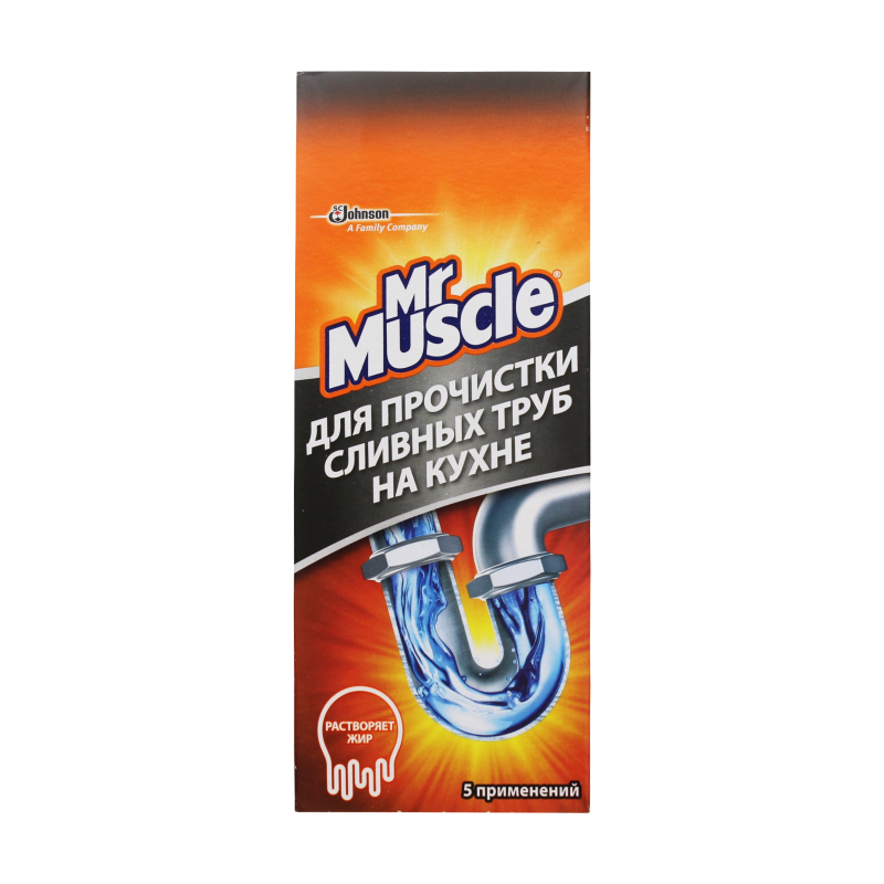 Средство для прочистки сливных труб на кухне Mr.Muscle 250г Mr.Muscle ...