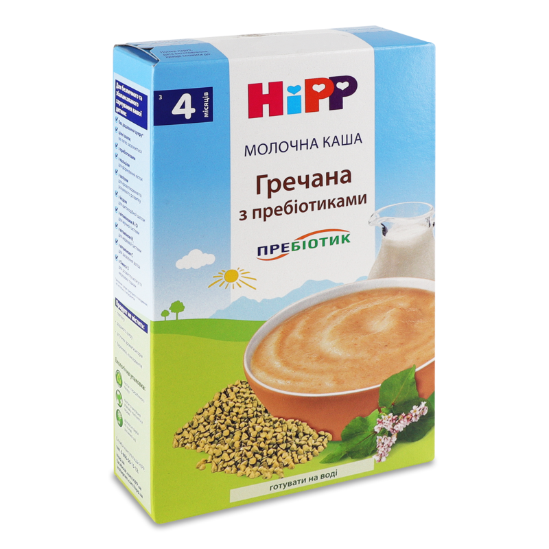 Каша молочна гречана з пробіотиками 250г Хіпп