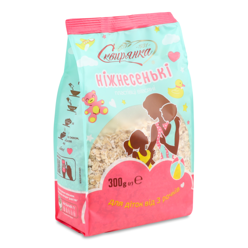 Пластівці вівсяні Ніжнесенькі 300г Сквирянка