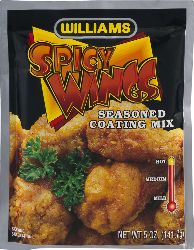 Williams Spicy Wings Seasoned Coating Mix Williams(41149011823