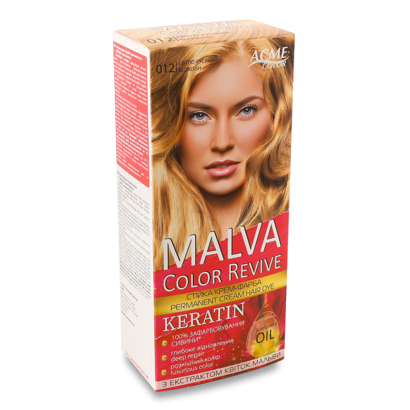Крем-фарба д/волосся Color Revive 012 світло-русявий Malva