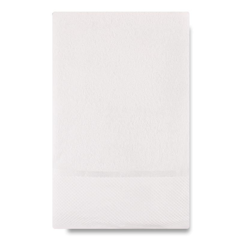 Рушник білий махровий 100*150см 360г/м2 Aisha