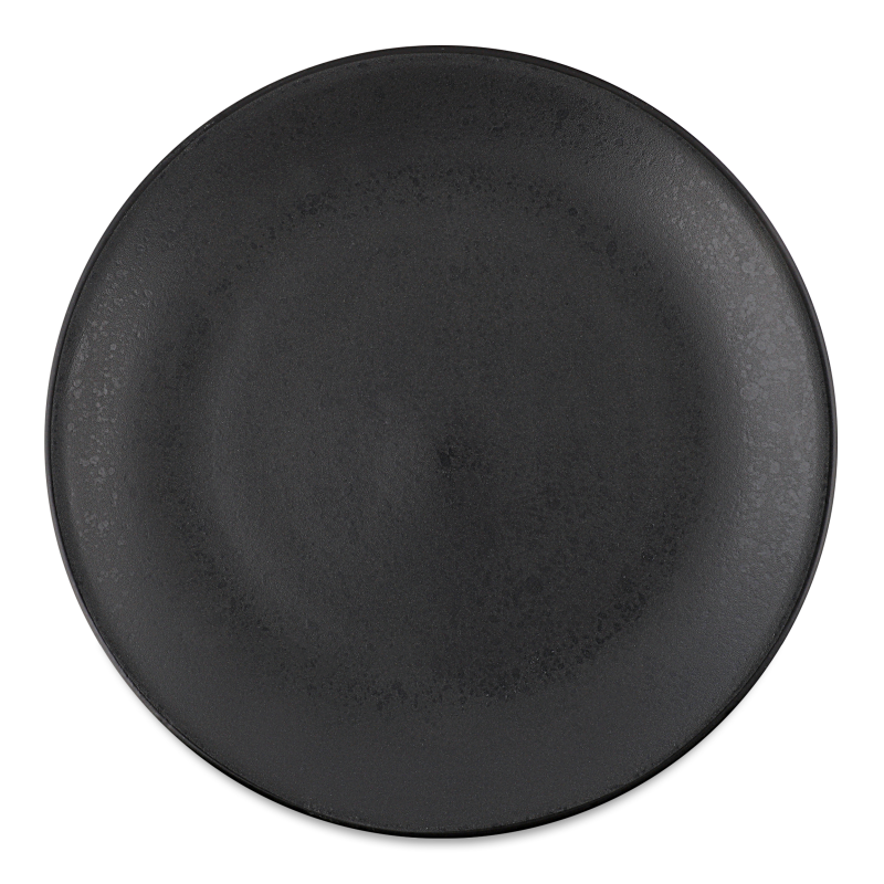 Тарілка обідня чорна кераміка 27см К28-06-293