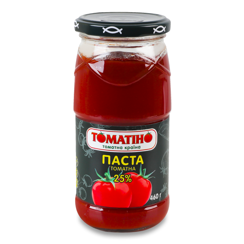 Паста томатна 25% 460г твіст/б Томатіно