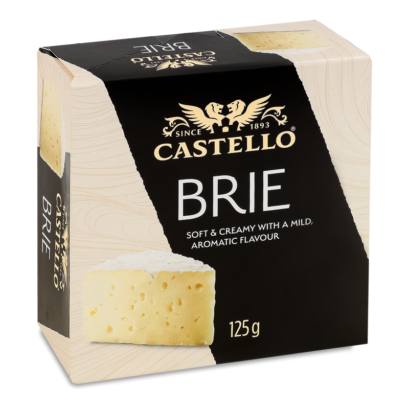 Сир Брі з білою пліснявою 50% 125г Castello