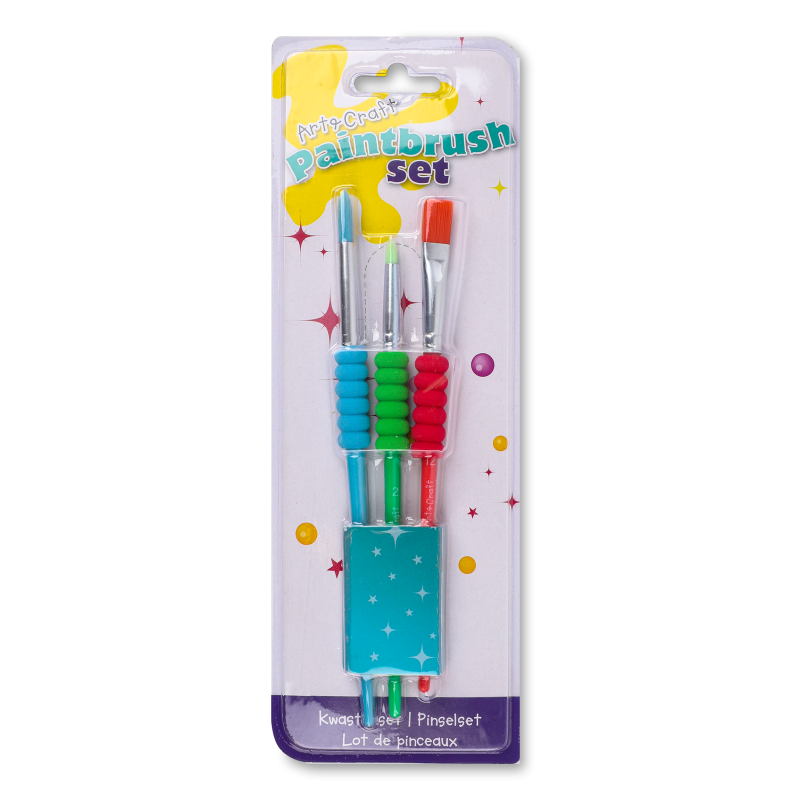 Набір пензликів д/малювання 3шт 110732240 Art&Craft