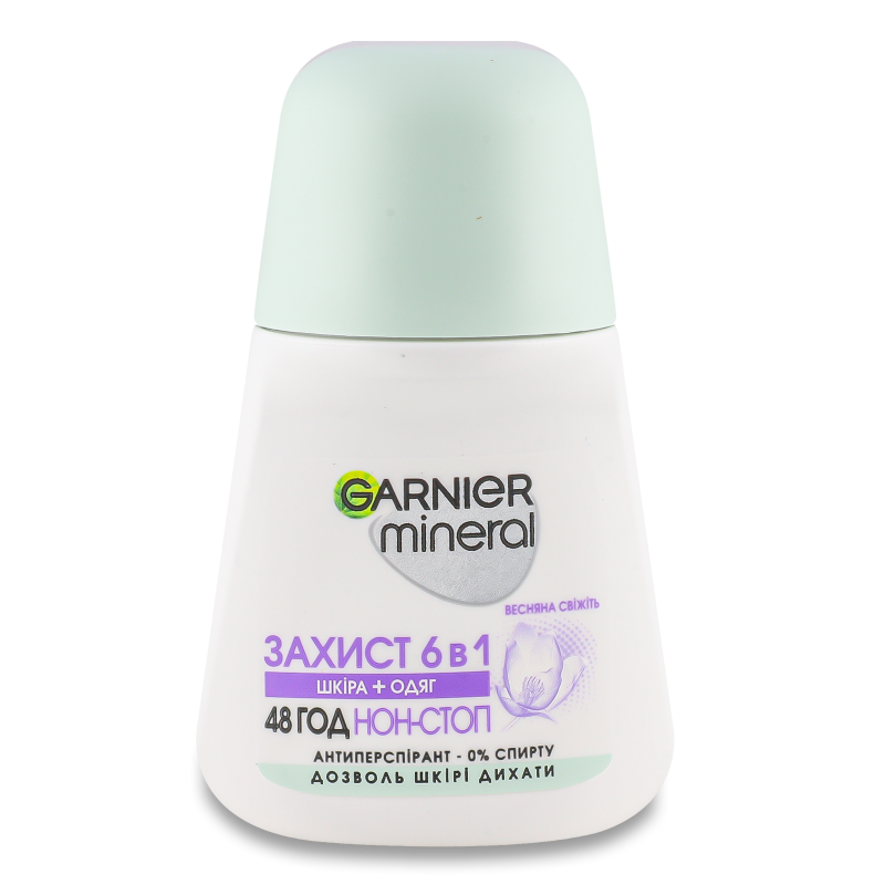 Дезодорант Мінерал Захист 5 весняна свіжість кульковий 50мл Garnier