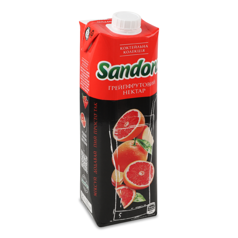 Нектар Коктейльна колекція грейпфрутовий 950мл призма Sandora