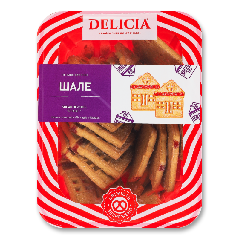 Печиво цукрове Шале 250г корекс Delicia