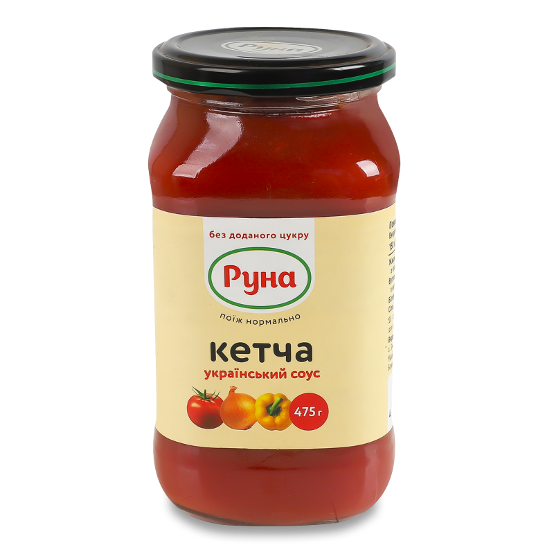 Соус Український Кетча з стевією 475г твіст/б Руна