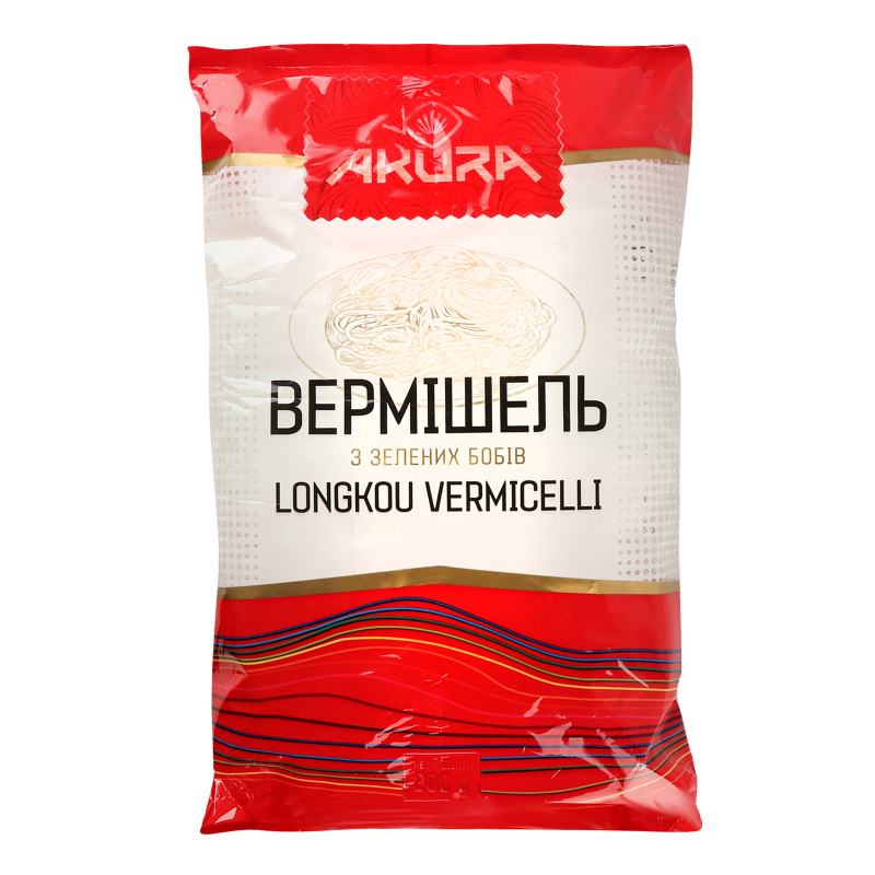 Вермишель из зеленых бобов Фунчоза Akura м/у 300г Akura(14820178461815 ...