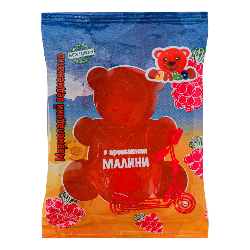 Мармелад желейний з ароматом малини Мармеладне ведмежатко Jabo м/у