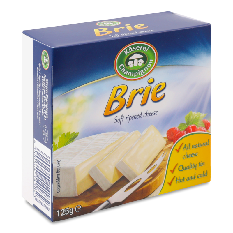 Сир м’який Brie 50% 125г Kaserei Сhampignon