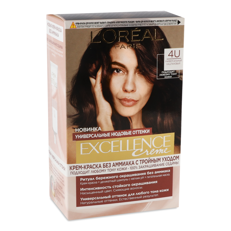 Крем-фарба д/волосся Excellence Creme 4U універсальний каштановий L’Oreal