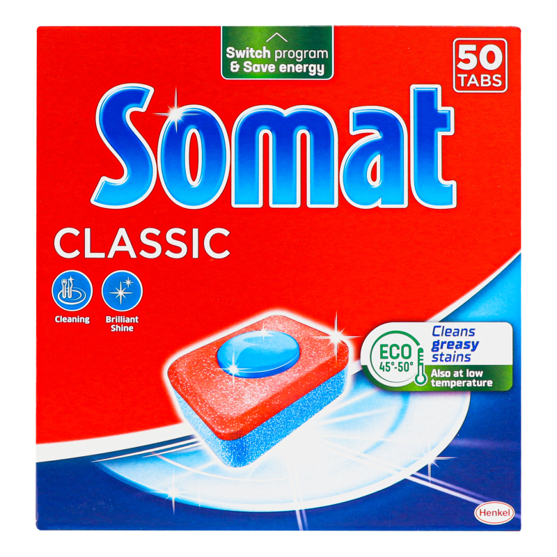 Таблетки для посудомоечной машины Classic Somat 50х16.6г Somat ...