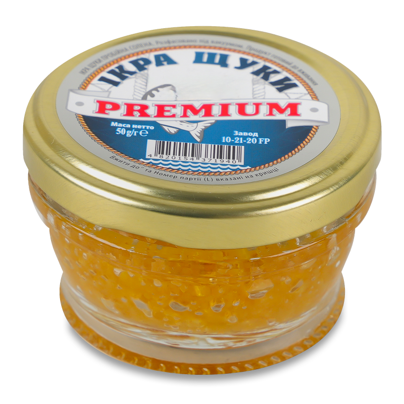 Ікра щуки Преміум пробійна солена 50г твіст/б Дальриба
