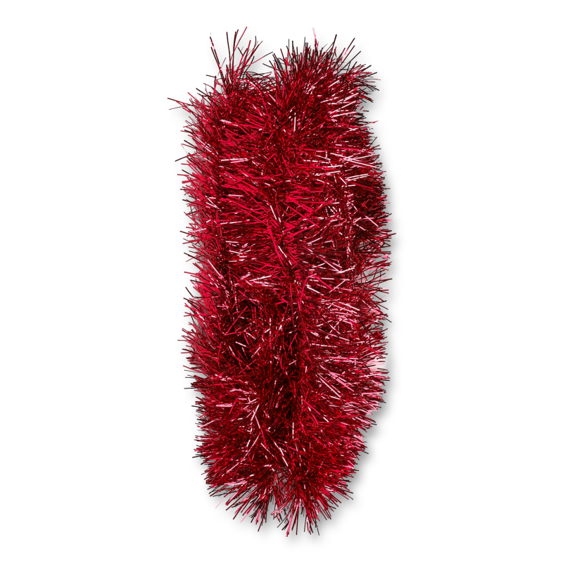 Мішура новорічна червона 200*15см CAA123220