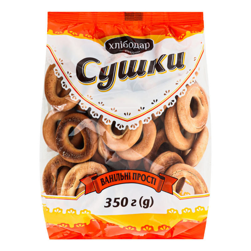 Сушки Ванильные простые Хлібодар м/у 350г Хлібодар(4820043331864 ...