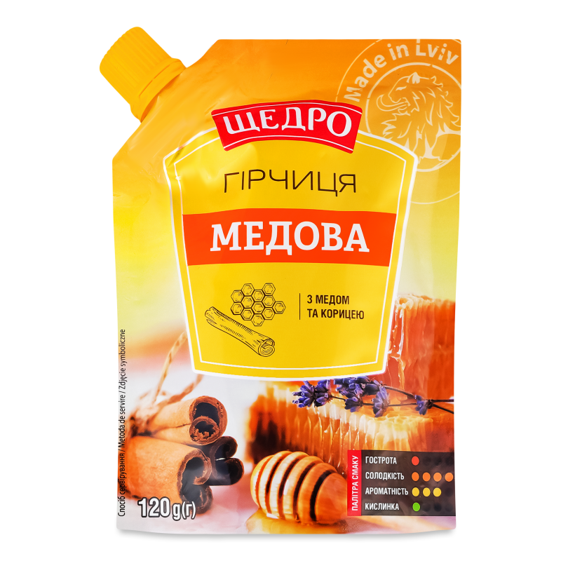 Гірчиця Медова 120г д/п Щедро