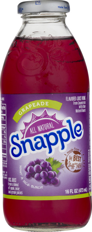 Snapple Juice Drink Grapeade Snapple(76183163733): customers