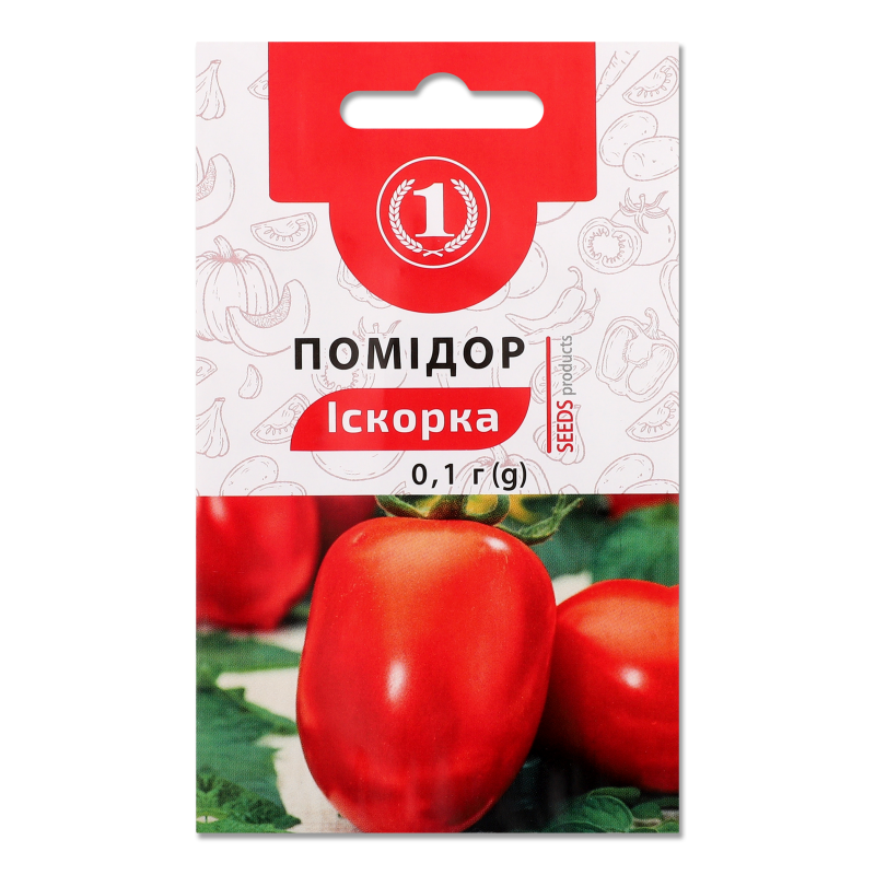 Насіння Помідор Іскорка 0,1г ТМ “1”